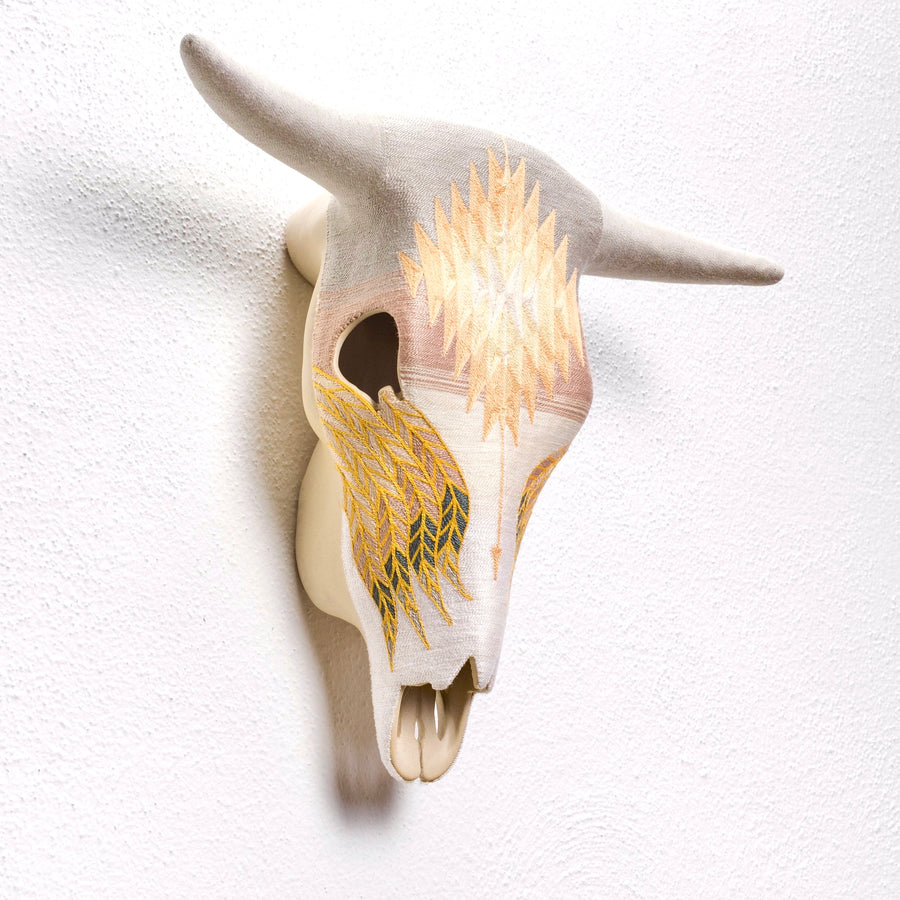 Ceramic Skull - Original Collection - Golden Light