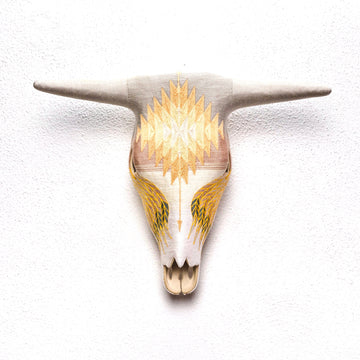 Ceramic Skull - Original Collection - Golden Light