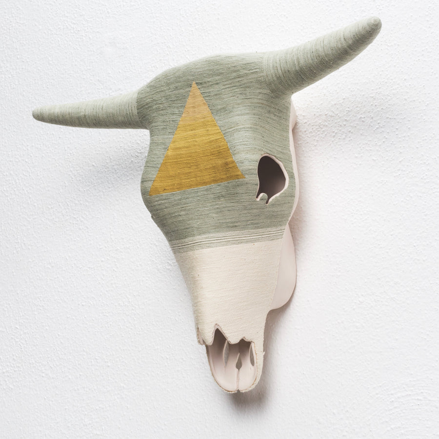 Ceramic Skull - Oaxaca Collection - Pyramid