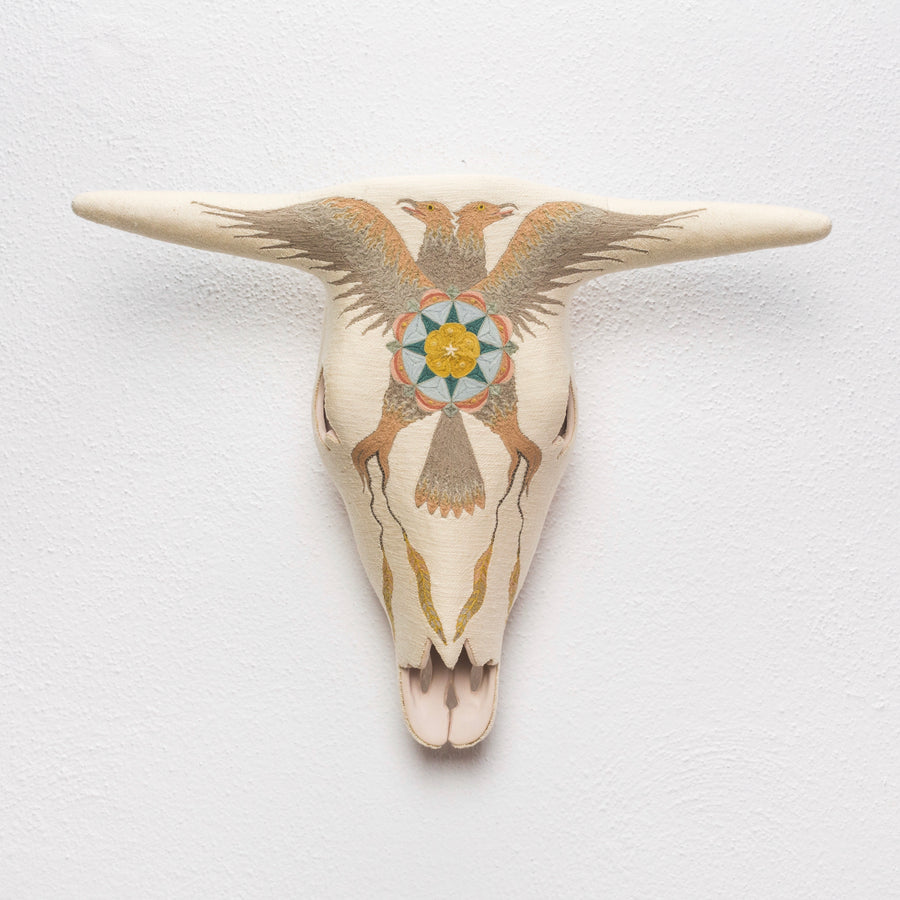 Ceramic Skull - Oaxaca Collection - White Union
