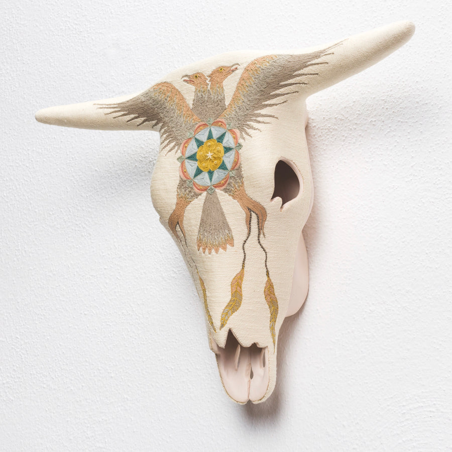 Ceramic Skull - Oaxaca Collection - White Union